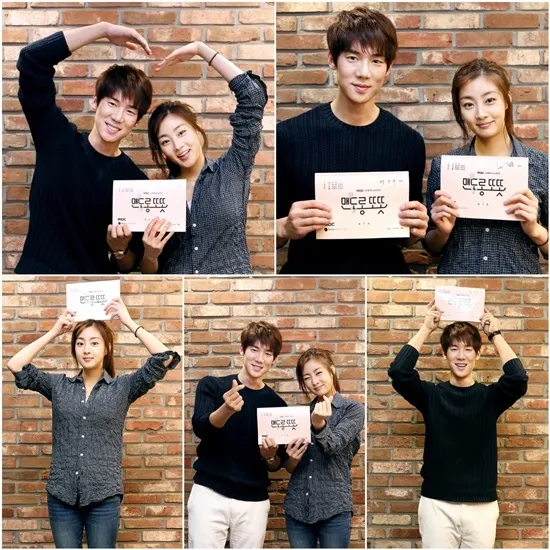 Proof shot Kang Sora dan Yoo Yeon Seok sebelum syuting Warm and Cozy. ©soompi.com