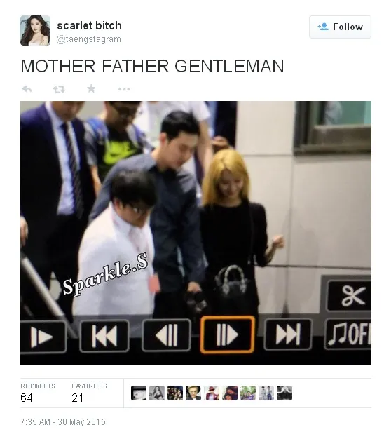 Foto hasil jepretan fans memperlihatkan Yoona dengan rambut barunya © via twitter/taengstagram