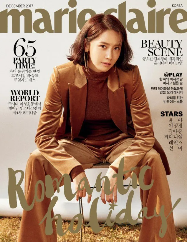 Yoona Girls Generation jadi bintang Korea paling banyak jadi cover majalah sepanjang 2017. © Marie Claire