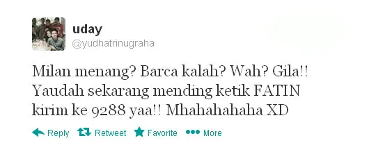 Twitter Dukungan Fatin Dari Yudha/@yudhatrinugraha