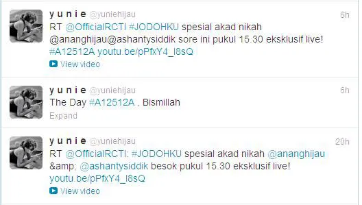 Twitter @yuniehijau