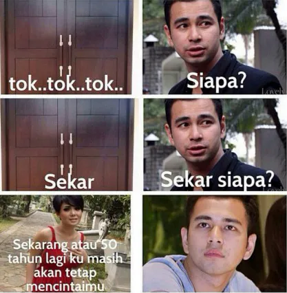 Meme Yuni Shara yang tengah hits di socmed / © Twitter