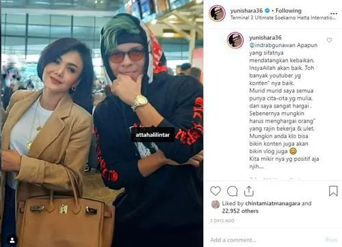 © Instagram/yunishara36