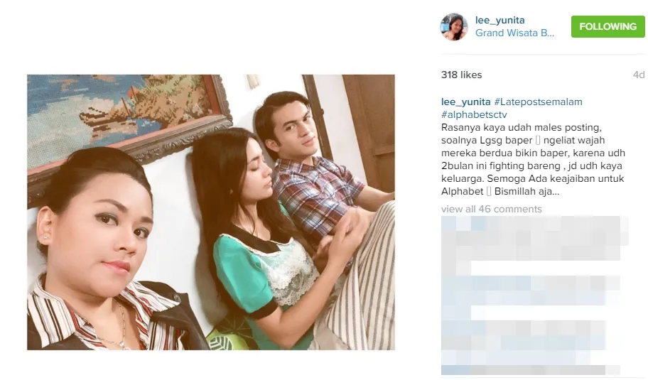Yunita main sinetron ©instagram/lee_yunita