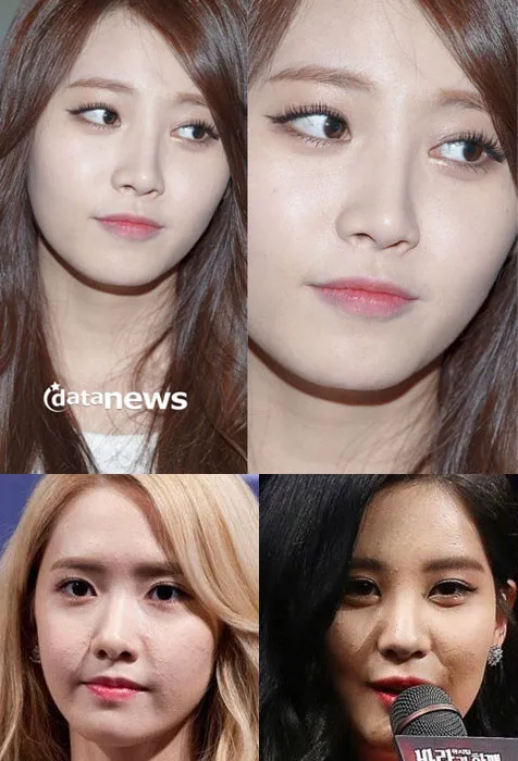 Perbandingan wajah Yura Girls Day dan Yoona - Seohyun SNSD. ©koreaboo.com