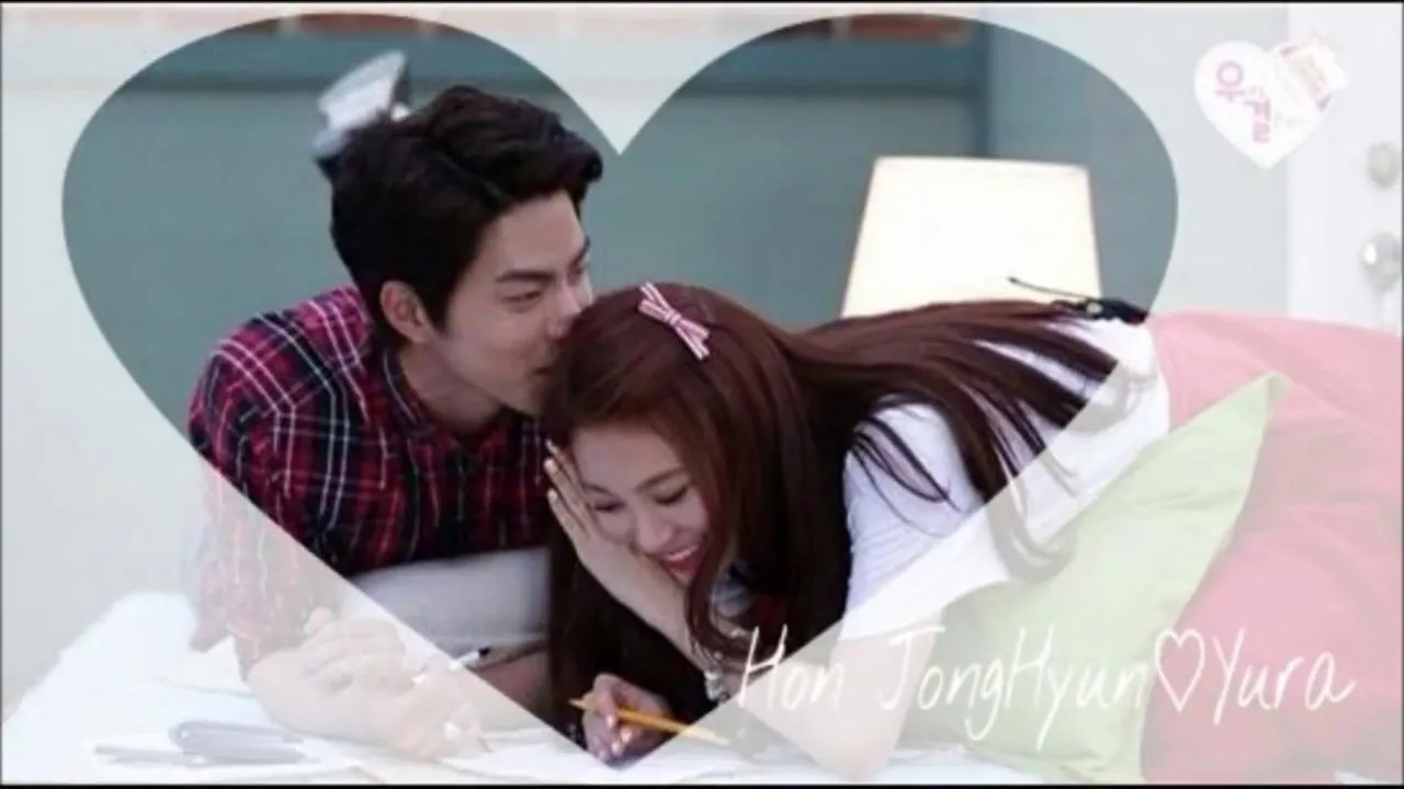Yura dan Hong Jong Hyun dalam We Got Married. @MBC