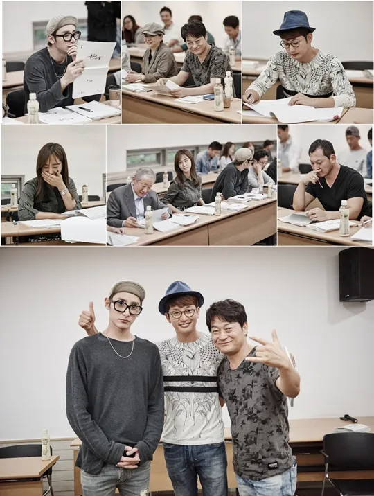 Suasana pembacaan naskah drama baru OCN berjudul Neighborhood Hero. ©My Daily