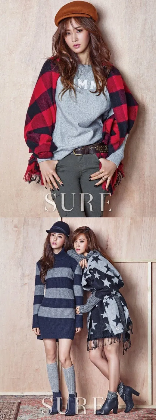 Yuri dan Vivian berpose untuk majalah edisi bulan November. © Sure Magazine