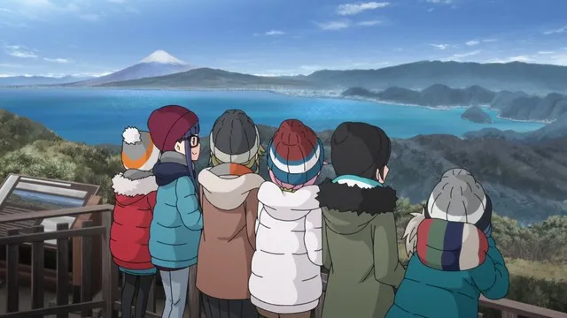 Salah satu yang menjadi highlight dalam anime adalah pemandangan gunung Fuji.