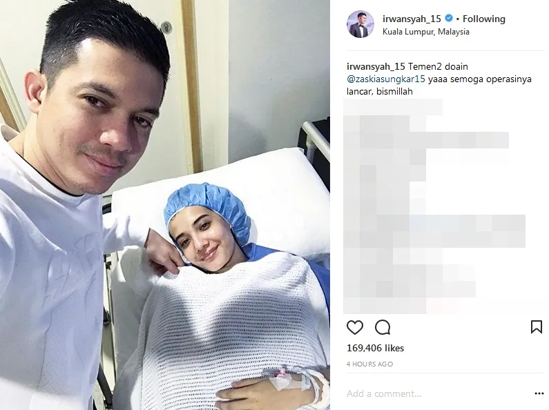 Irwansyah minta doa agar operasi Zaskia lancar ©instagram/irwansyah_15