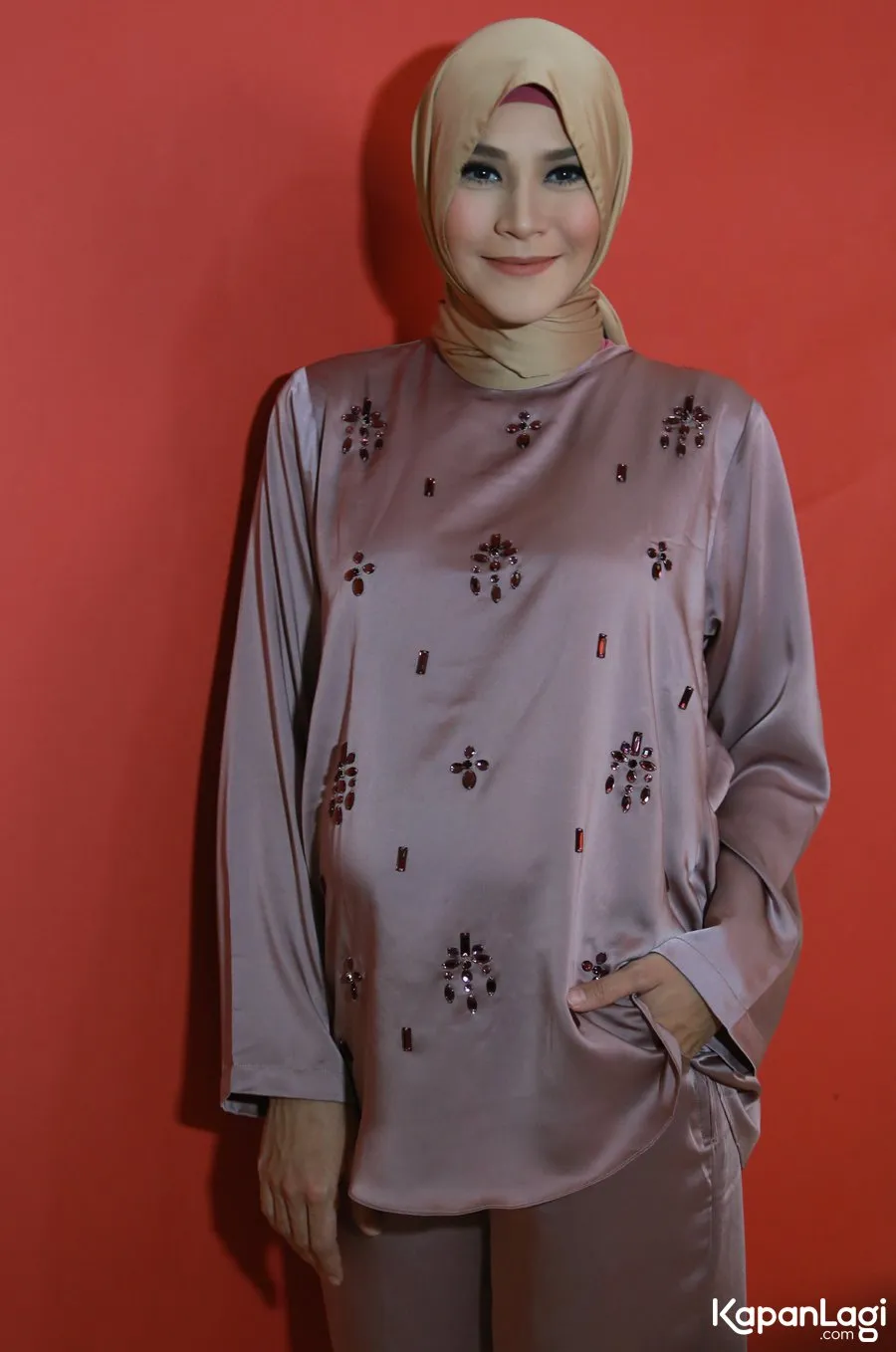 Hamil tua, Zaskia Adya Mecca tak membatasi kegiatannya © KapanLagi.com®/Agus Apriyanto