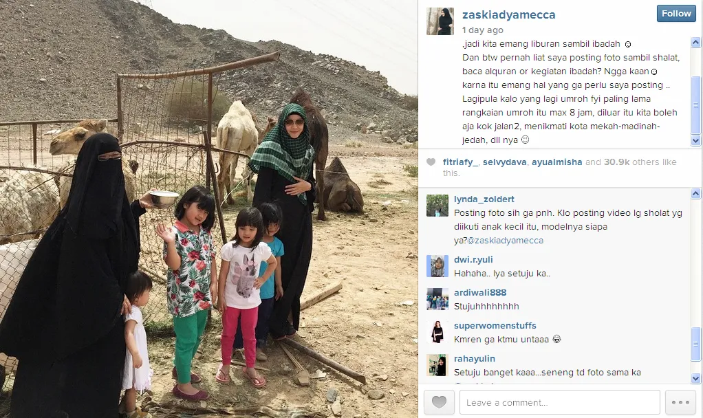 'Tamparan' Zaskia Adya Mecca untuk haters / © Instagram