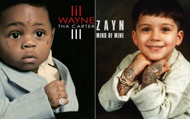 Inilah cover album MIND OF MINE milik Zayn. Mirip sama Wayne? © istimewa