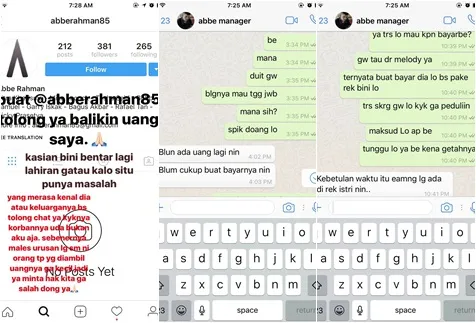 Nina jadi korban penipuan Abbe ©instagram/ninazatulini22