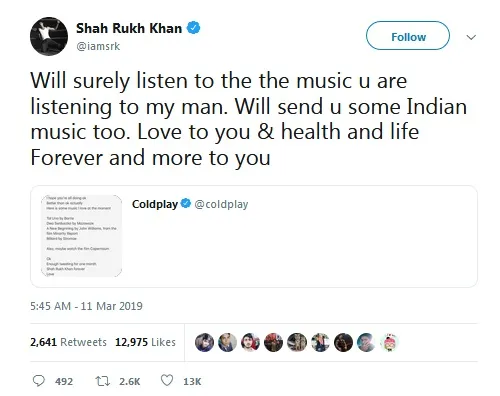 Dibalas Shahrukh Khan