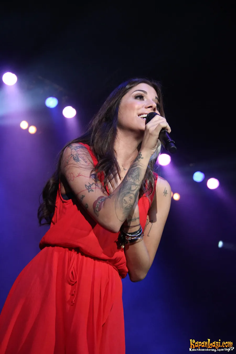 Christina Perri saat tampil di Jakarta, Juni 2012 silam. ©KapanLagi.com
