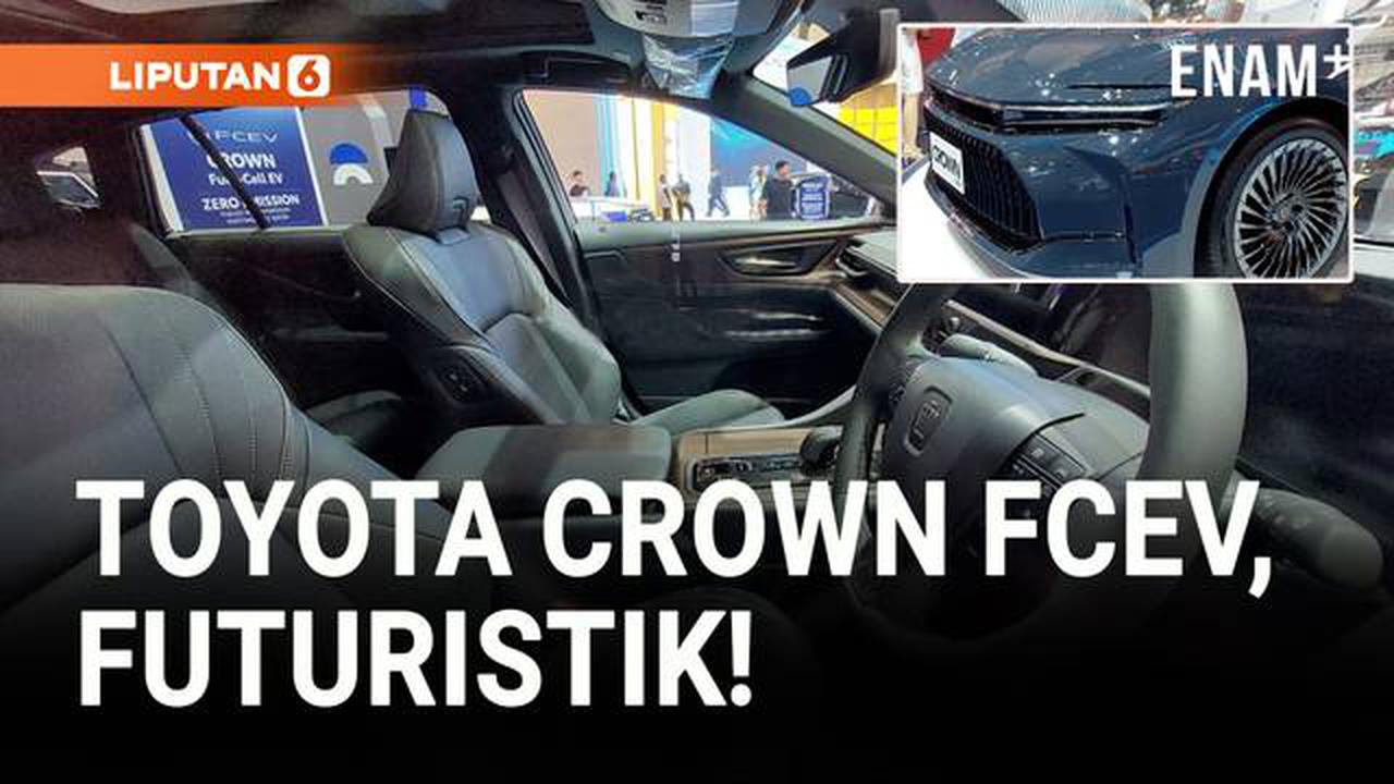 VIDEO: Sedan Futuristik Toyota Crown FCEV Mejeng di GIIAS 2025