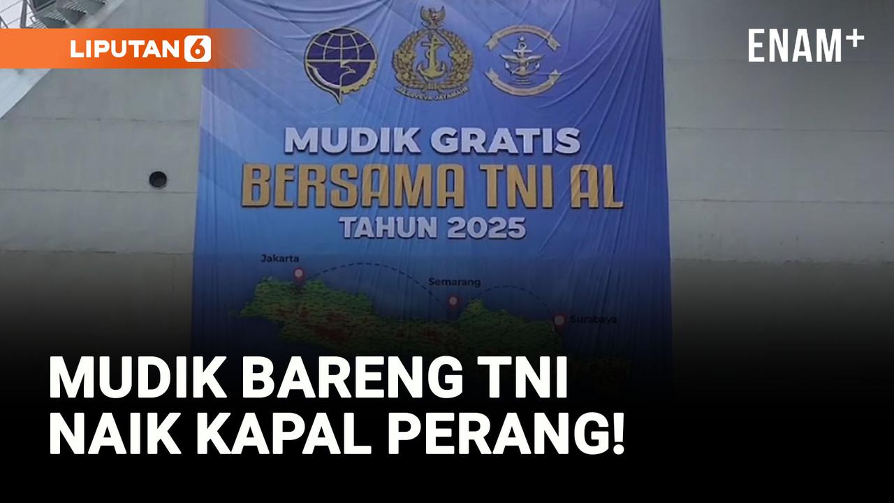 VIDEO: TNI AL Gelar Mudik Gratis Naik Kapal Perang KRI Banjarmasin-952