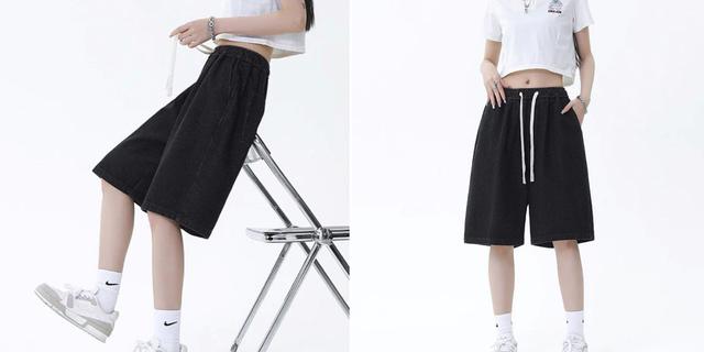 Jeans Wanita Jorts Pants Pinggang Karet Lagi Diskon, Nyaman dan Stylish untuk Aktivitas Sehari-hari 5