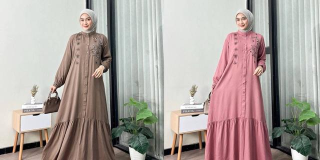 Inspirasi Gamis Wanita Terbaru untuk Ramadan, Simpel tapi Tetap Elegan 3