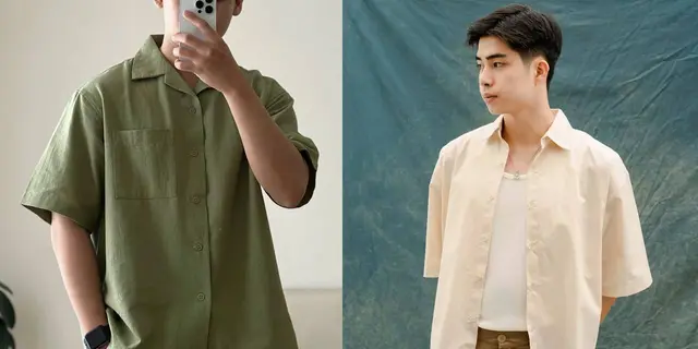 Tampil Effortless Setiap Hari, Ini Rekomendasi Kemeja Oversized Pria yang Layak Dicoba 4