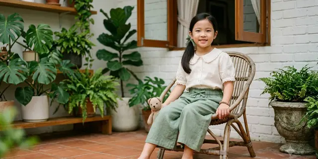 Celana Kulot Anak Perempuan dengan Bahan Lembut, Nyaman untuk Aktivitas Harian 9