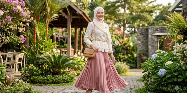 Inspirasi Maxi Skirt Hijab Friendly untuk OOTD yang Simpel, Nyaman, dan Tetap Chic 7