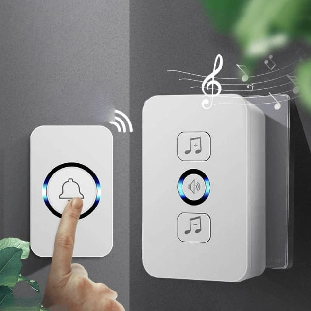 Bell Wireless Doorbell Rumah Kantor Wireless Tanpa Kabel Nirkabel Waterproof Smart Bell Pintu Tanpa Kabel