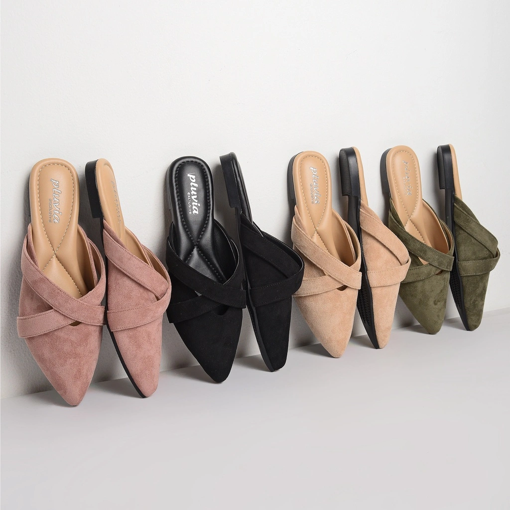 Pluvia SAFIYA Mules Wanita Slip On Shoes Sandal