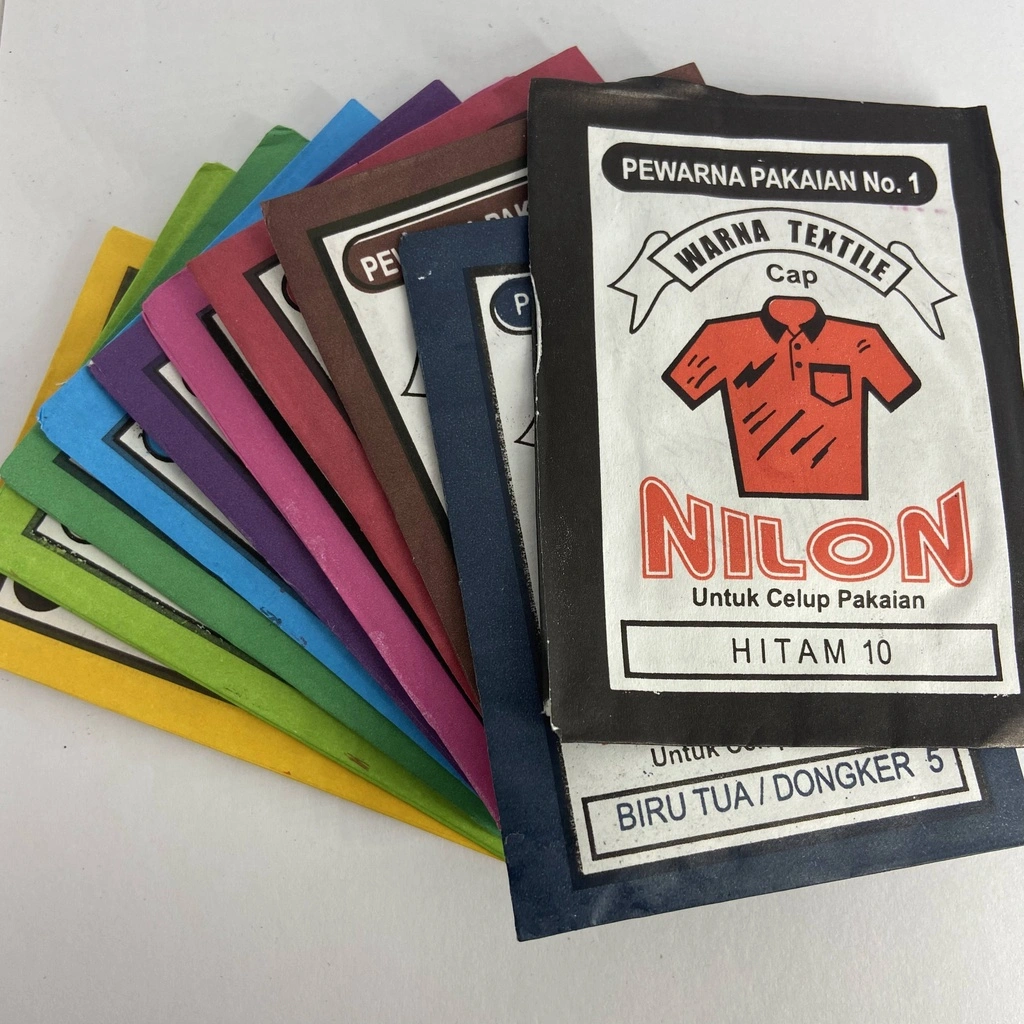 Wantex Cap NILON Lengkap Wenter Pewarna Kain Pakaian Textil Warna Permanen Jeans Silk Tie Dye Prakarya Hitam Biru Art Seni Jeans Tie Dye Jumputan Ikat Celup Peralatan Perlengkapan Paint Painting Air Water DIY Pewarna Colour Color Tri Tunggal Malang