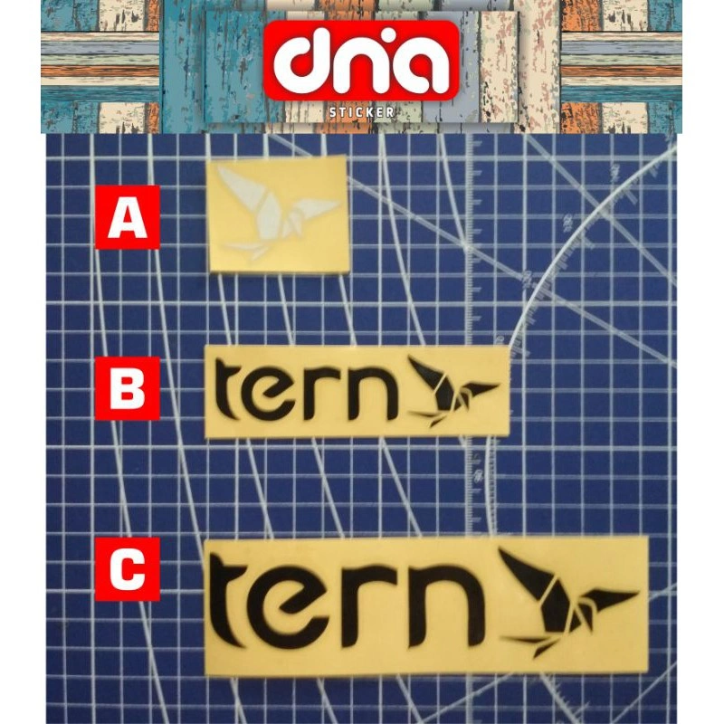 cutting sticker logo tern sepeda lipat