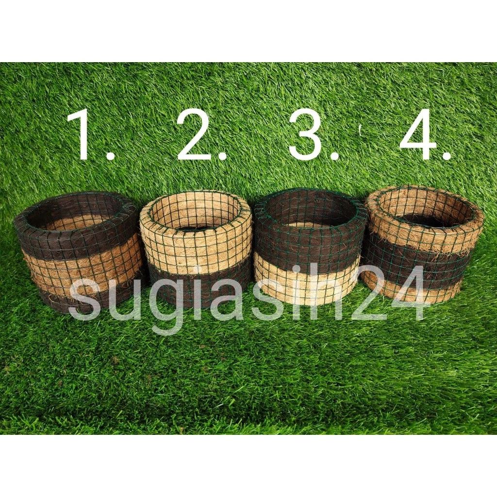 POT BULAT SABUT KELAPA POT ANGGREK POT TANAMAN POT IJUK POT SABUT