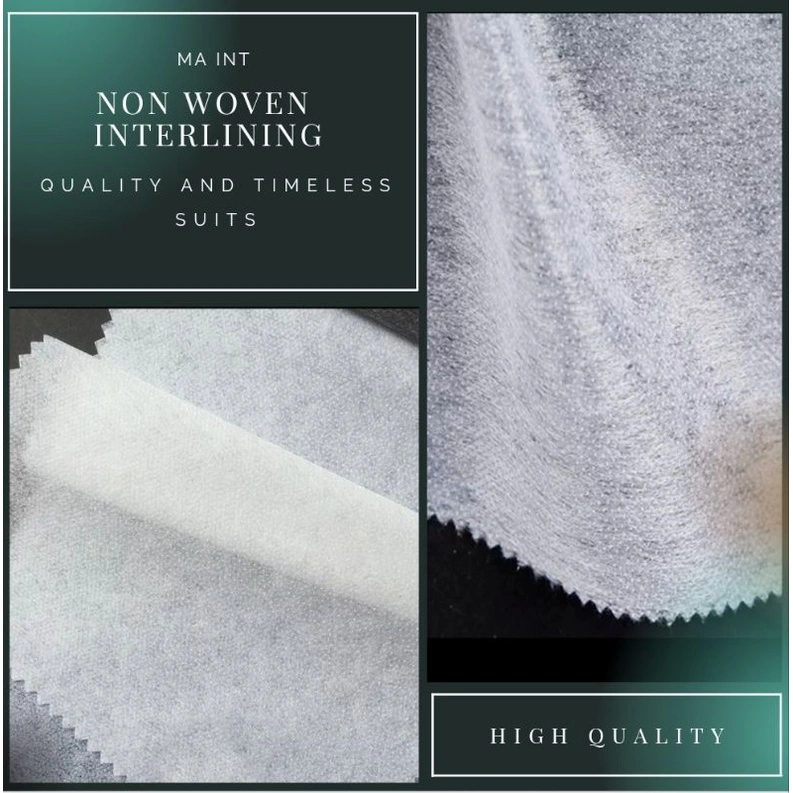 Kain Lem Kodok Pelon Non Woven Fusible Interlining Thermal Bond Single Dot