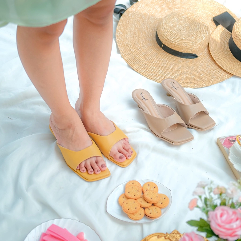 SHOEPPLE HASEPSUT Ziva Kitten Heels | Hak 3 Cm | Sepatu Heels Wanita | Daily Heels | Casual Heels