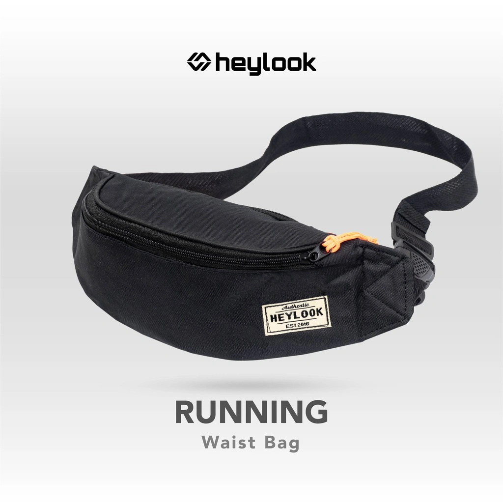 Waist Bag Pria RUNNING Tas Selempang Cowok Crossbody Shoulder Bag Sling Bag Olahraga Outdoor