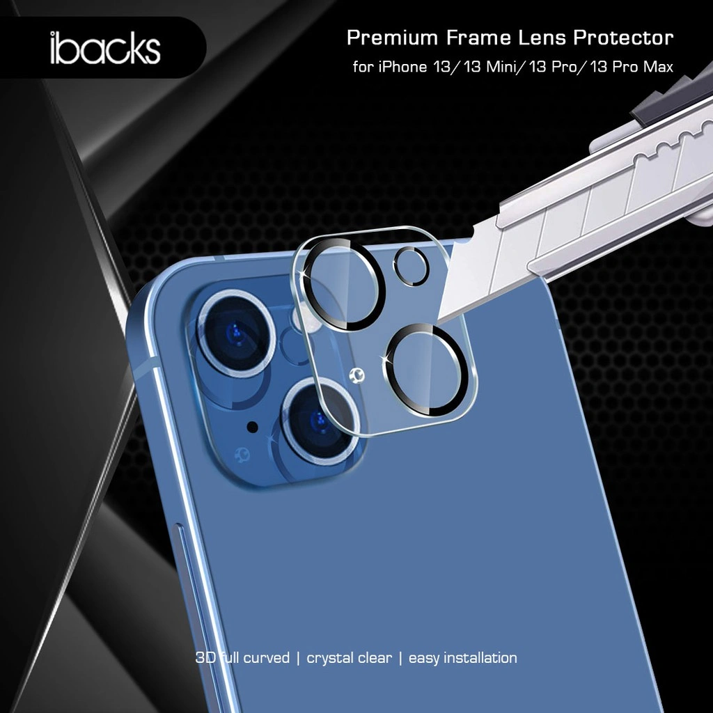 ibacks Premium 9H Frame Camera Lens Protector for iPhone 13 (All Type)