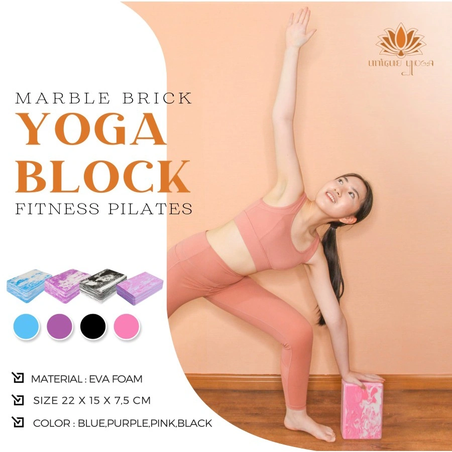 Yoga Block Marble / Yoga Bricks / Block Pilates / Block Foam Marble