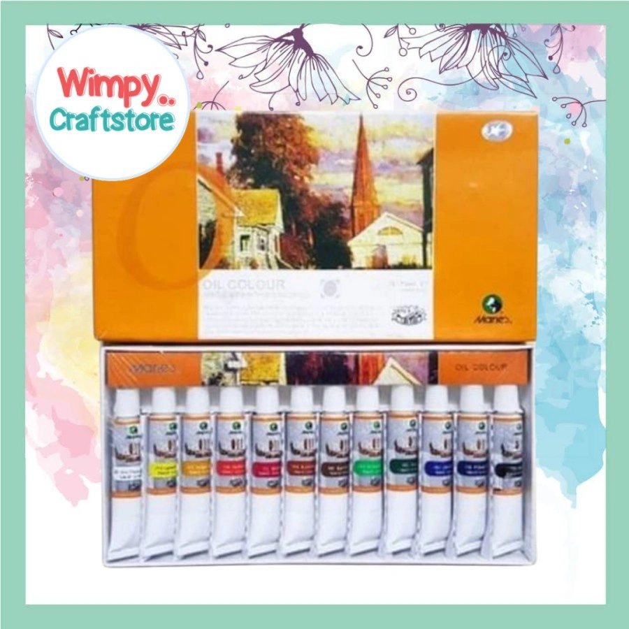 Oil Color Maries Cat Minyak set 12 warna x12ml CAT-9