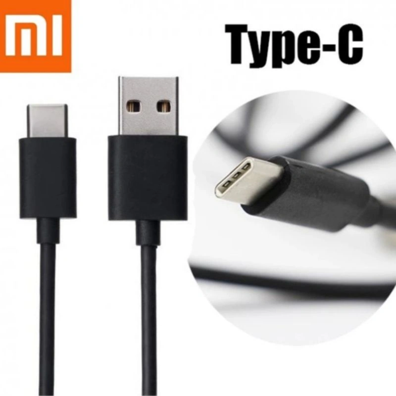 Kabel Charger Dan Data Tipe C Usb To Tipe C Warna Hitam