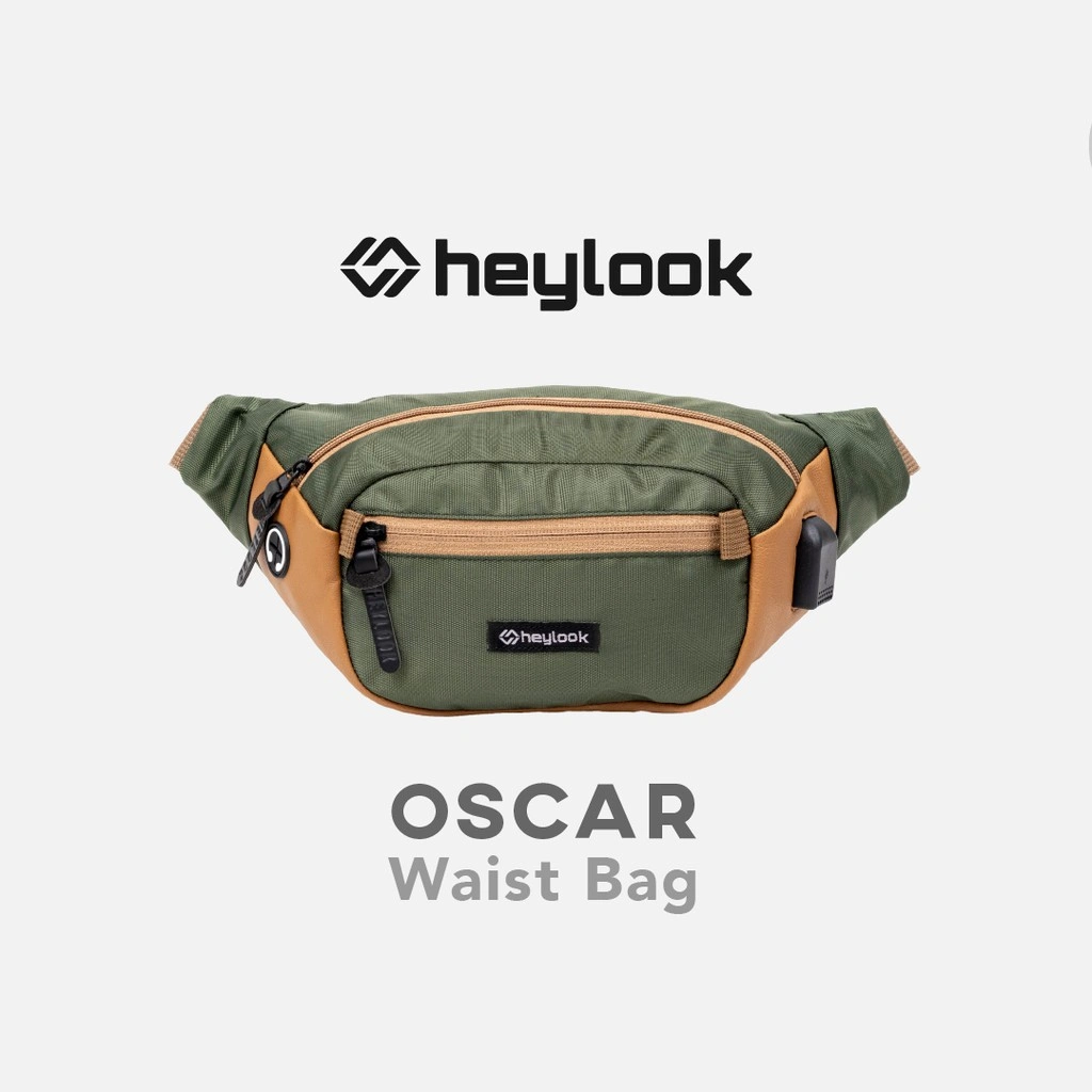 HEYLOOK Official - Tas Selempang Pria Waist Bag Nylon OSCAR Pria Waist Bag Distro