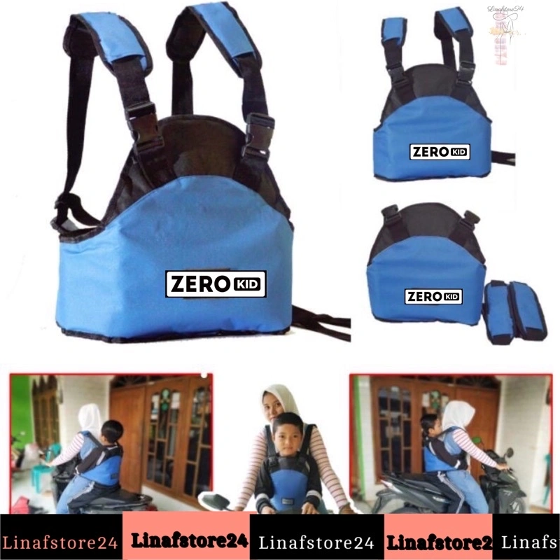 Sabuk boncengan anak portabel motor & mobil sabuk multifungsi 4in1