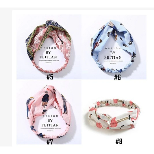 TERMURAH DI SHOPEE / Bandana KOREA Motif / Premium Bandana Simpul Twist Elastis Ala Korea