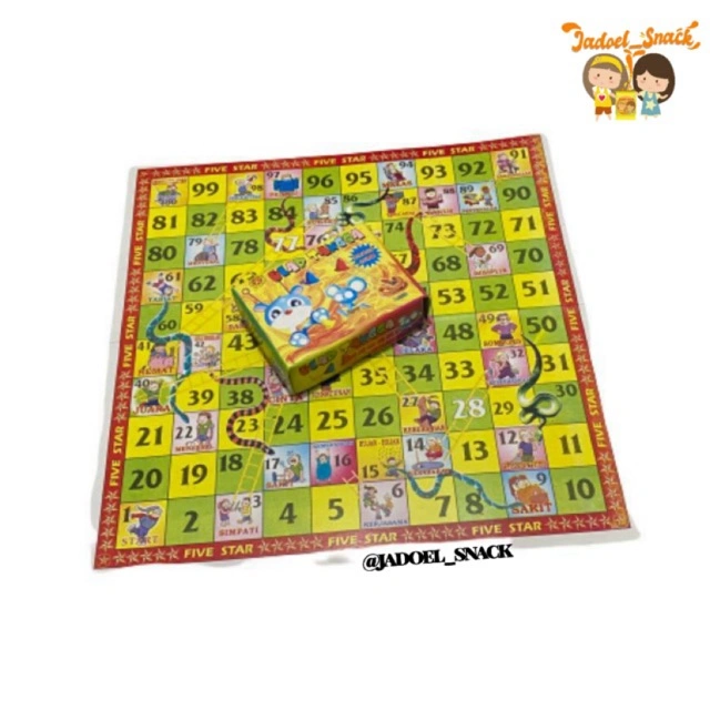 Permainan Ular Tangga Jadul – Mainan Papan Edukasi Anak | Jadoel_Snack