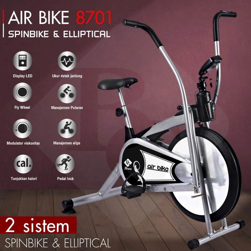 BG SPORT Sepeda Statis Olahraga Indoor Air Bike 8701 QUC