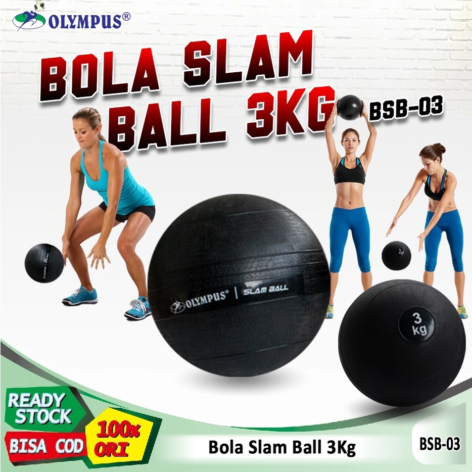 Olympus Bola Slam Ball 3Kg Bola Bantingan Medicine Ball