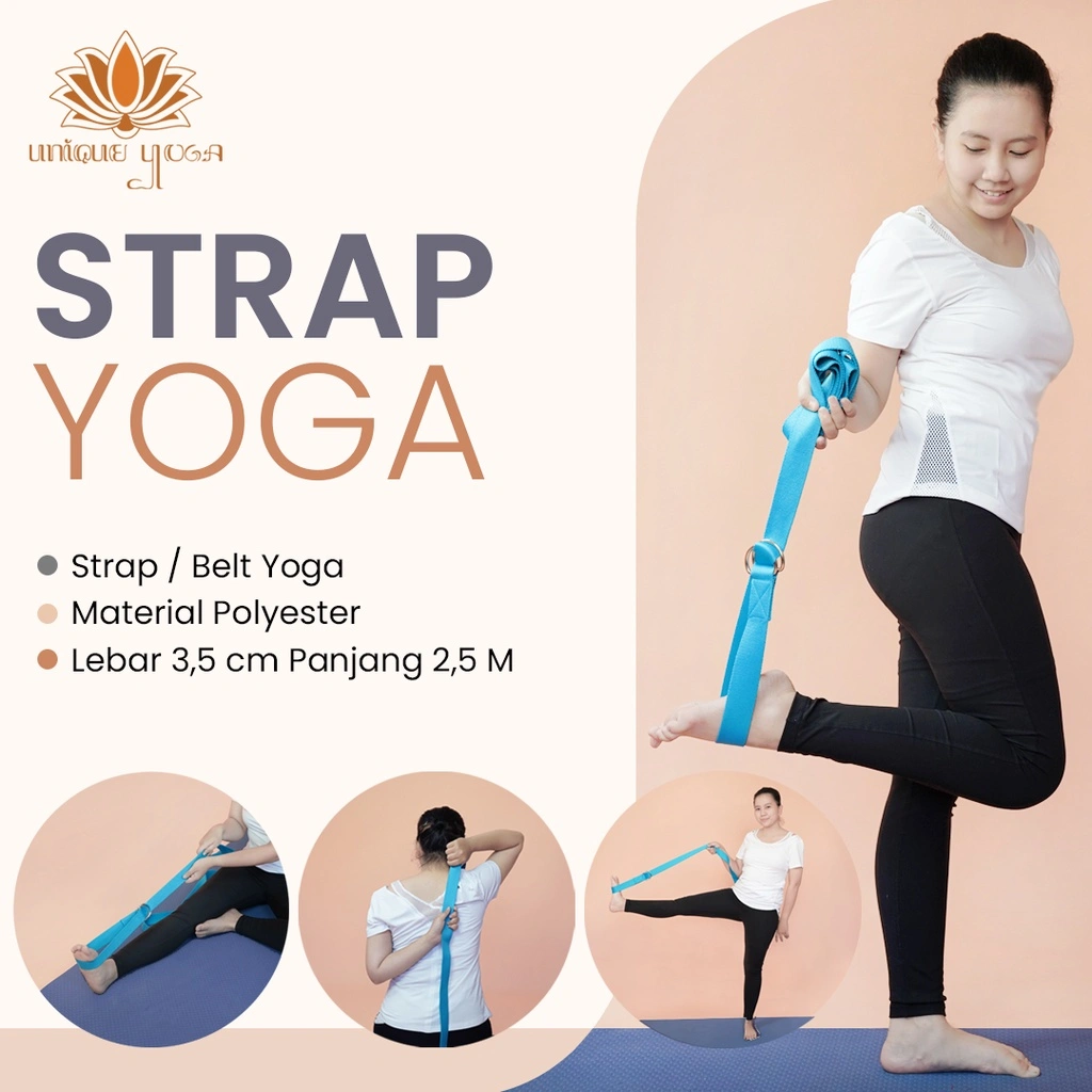 Belt Yoga / Strap Yoga Besi / Strap Olahraga Yoga Murah / Sabuk Yoga / Strap Yoga Murah / Tali Yoga / Strap Yoga / Strap Yoga Polos / Strap Yoga Motif