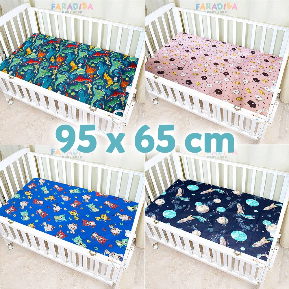 Sprei Bayi uk 95 x 65 cm / Baby Bed Sheet Matras Kasur Alas Sarung Tempat Tidur Boks Box Baby / Kado Lahiran Souvenir Anak Ultah Gift Sovenir / Bantal Anti Peyang Peang Guling Selimut Bedong Kamar / Ibu Hamil Menyusui Nursing Pillow Bumil Sofa Babynest