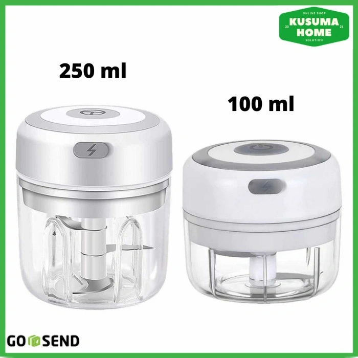 Blender Mini Elektrik Hand Chopper Garlic Pemotong Bawang Bumbu Copper