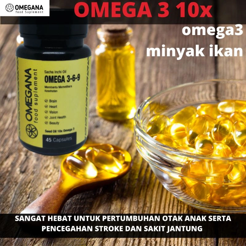 OMEGA 3 6 9 VITAMIN E JANTUNG STROKE OTAK