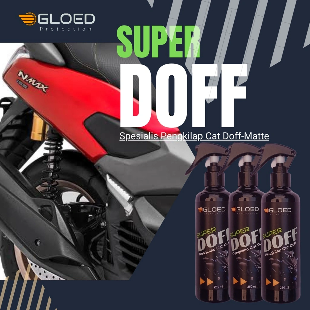 Gloed super doff Pengkilap body motor doff tahan lama pengkilap doff